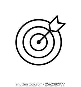 Target icon vector. goal icon vector. target marketing sign and symbol