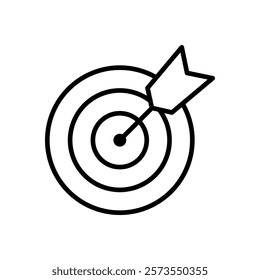 Target icon vector. goal icon vector. target marketing sign and symbol