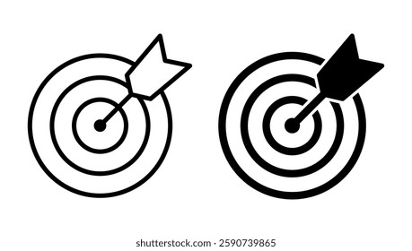 Target icon vector. goal icon vector. target marketing sign and symbol