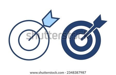 Target icon vector. goal icon vector. target marketing sign and symbol