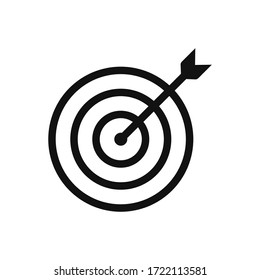 Target icon vector. Goal sign