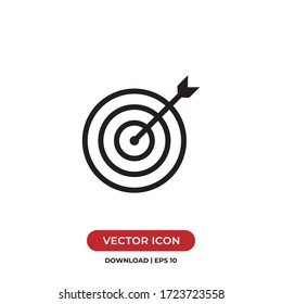 Target icon vector. Goal sign