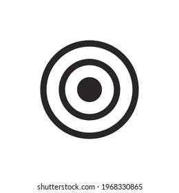 Target icon vector. Goal sign