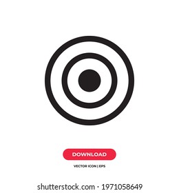 Target icon vector. Goal sign