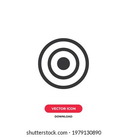 Target icon vector. Goal sign