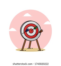 Target Icon Vector. Goal Strategy Design Illustration