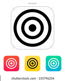 Target icon. Vector illustration.