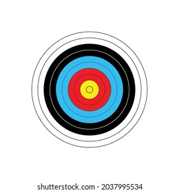 Target Icon vector.  Illustration of a target.