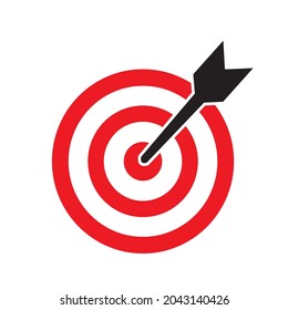 The Target Icon. Vector illustration