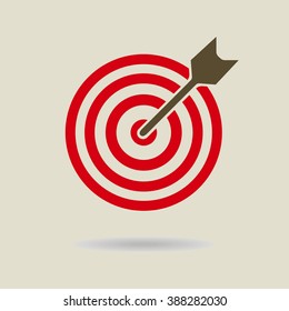 Target Icon. Vector illustration.
