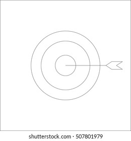 Target icon. Vector illustration