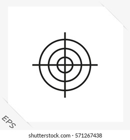 Target icon, vector illustration