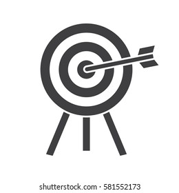 Target icon. Vector illustration.