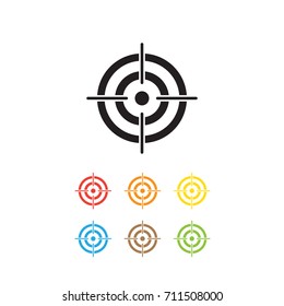 Icono de destino ilustración vectorial.