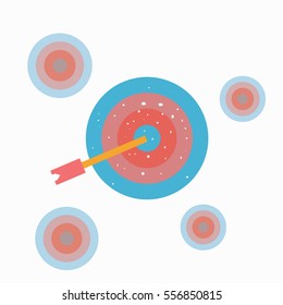 Target icon vector illustration. Business concept.