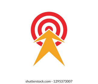 Target icon vector illustration design template