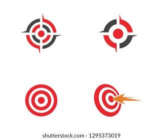 Target icon vector illustration design template