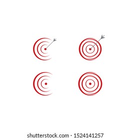Target icon vector icon illustration design 