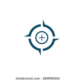 Plantilla de diseño de ilustración de vector de icono de destino