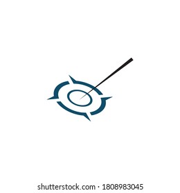 Plantilla de diseño de ilustración de vector de icono de destino