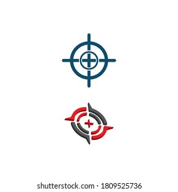 Plantilla de diseño de ilustración de vector de icono de destino
