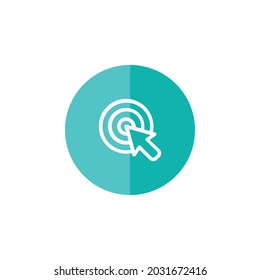 Target Icon. Vector Illustration Design