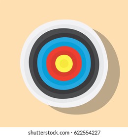 Target icon, vector illustration design. Sport objects collection.