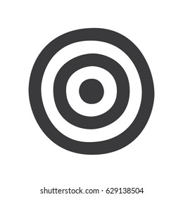 Target icon, vector illustration design. Sport objects collection.