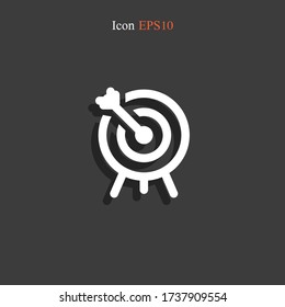 target icon Vector illustration EPS 10.