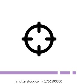 target Icon. Vector illustration EPS 10.