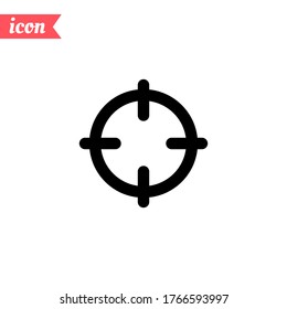 target Icon. Vector illustration EPS 10.