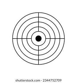 Target icon. Vector illustration. EPS 10.