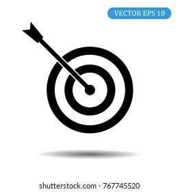 Target icon. Vector illustration. eps 10