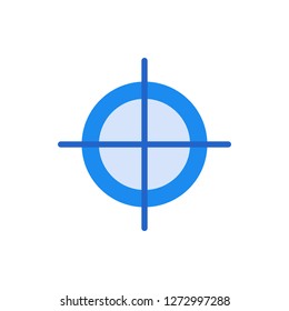 Target Icon Vector Illustration in Flat Style for Any Purpose