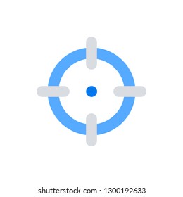Target Icon Vector Illustration in Flat Style for Any Purpose