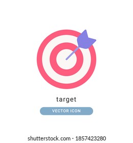 target icon vector illustration. target icon flat design.