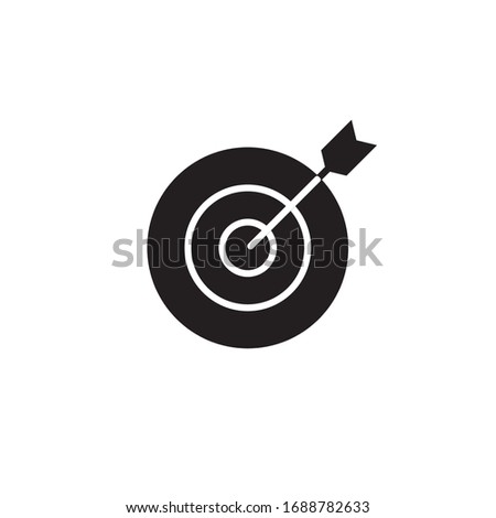 target icon vector illustration. target icon vector glyph style design