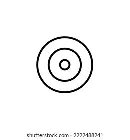 Target icon vector illustration. goal icon vector. target marketing sign and symbol