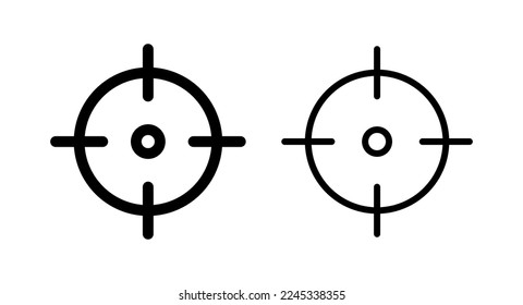 Zielsymbol, Vektorgrafik. Tor-Icon-Vektorgrafik. Zielmarkierungszeichen und -zeichen