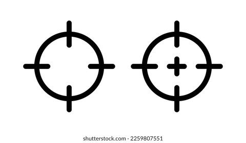 Ilustración vectorial de icono de destino. vector de icono de objetivo. signo y símbolo de marketing de destino