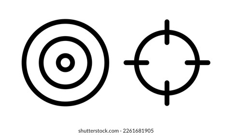Zielsymbol, Vektorgrafik. Tor-Icon-Vektorgrafik. Zielmarkierungszeichen und -zeichen