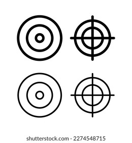 Target icon vector illustration. goal icon vector. target marketing sign and symbol