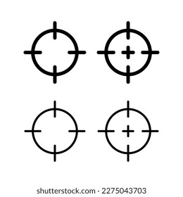 Target icon vector illustration. goal icon vector. target marketing sign and symbol