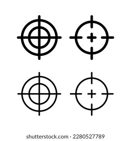 Target icon vector illustration. goal icon vector. target marketing sign and symbol