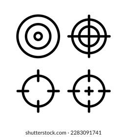 Target icon vector illustration. goal icon vector. target marketing sign and symbol