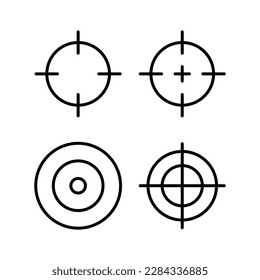 Zielsymbol, Vektorgrafik. Tor-Icon-Vektorgrafik. Zielmarkierungszeichen und -zeichen