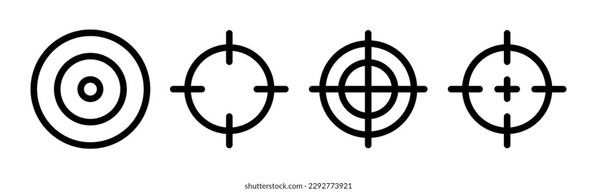 Target icon vector illustration. goal icon vector. target marketing sign and symbol
