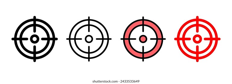 Target icon vector illustration. goal icon vector. target marketing sign and symbol