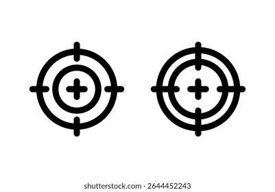 Target icon vector illustration. goal icon vector. target marketing sign and symbol