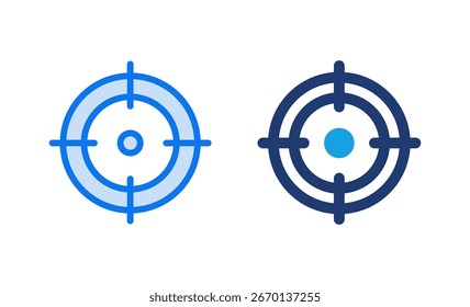 ícone de alvo ilustração vetorial. ícone de objetivo vetor. símbolo e símbolo de marketing de destino